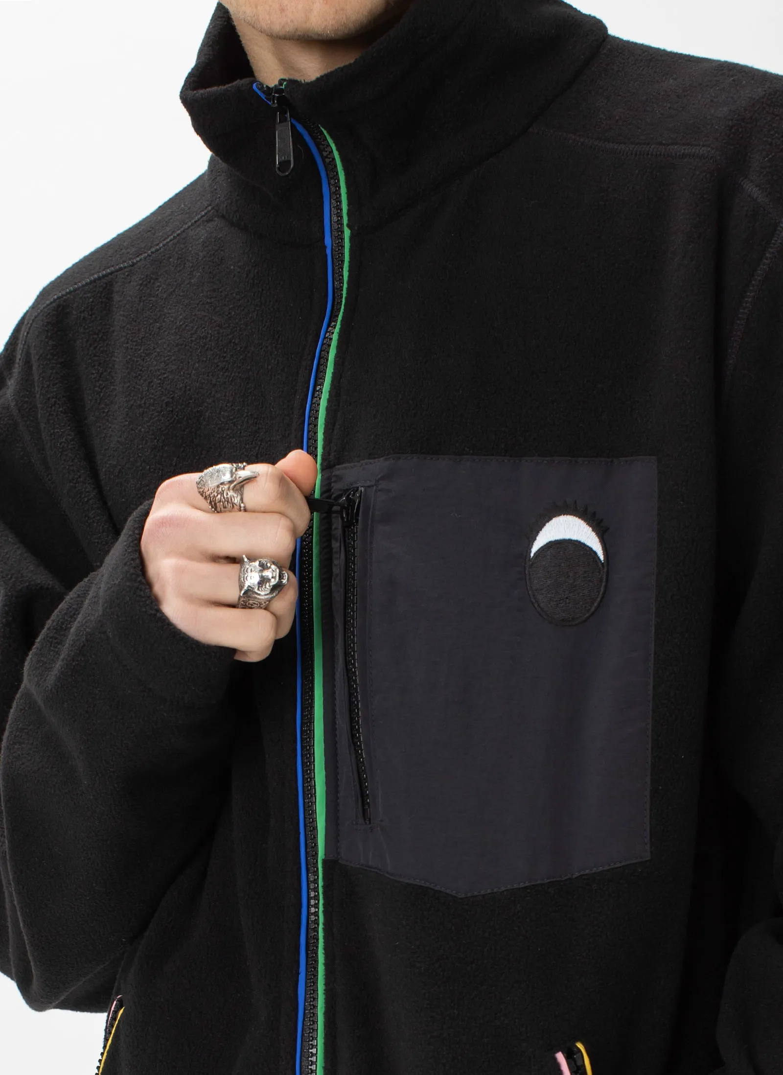 Gerald Polar Fleece Jacket Black