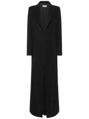 Giuseppe Di Morabito   Embellished wool blend long coat 