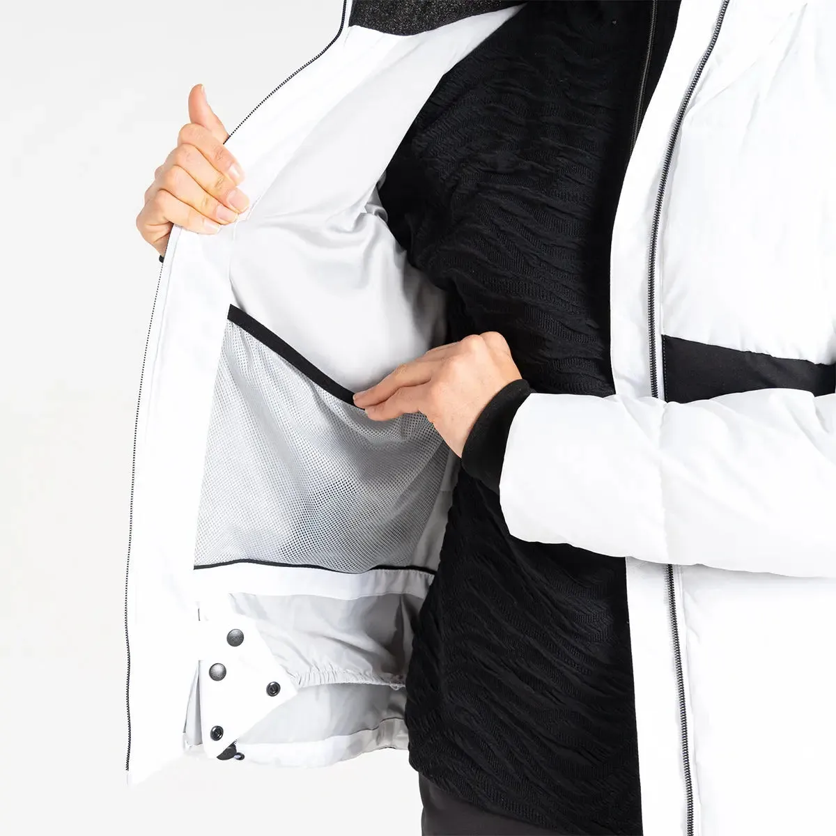 Glacial Ski Jacket - White/Black