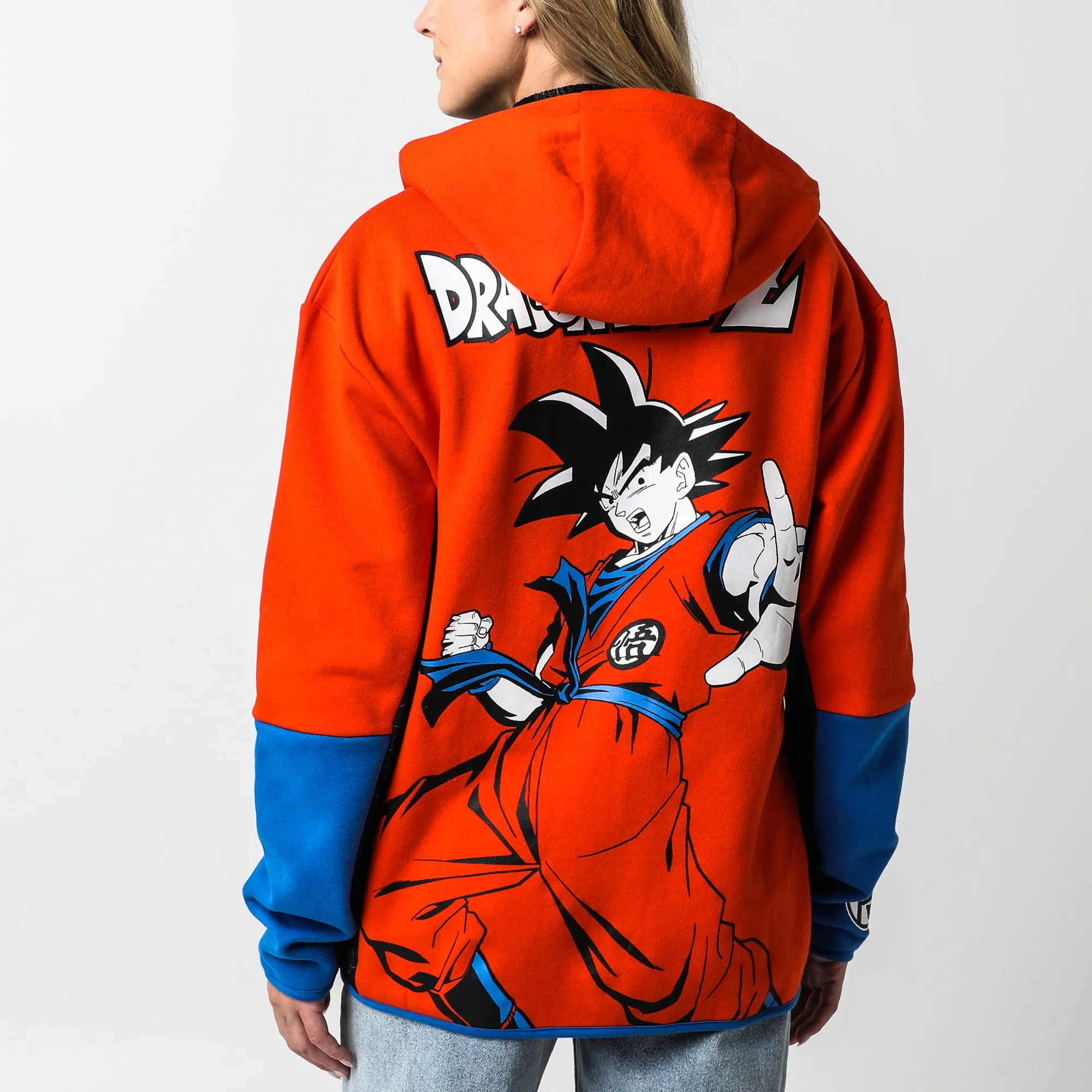 Goku Contrast Zip Hoodie