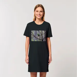 Green Bird Organic T-Shirt Dress