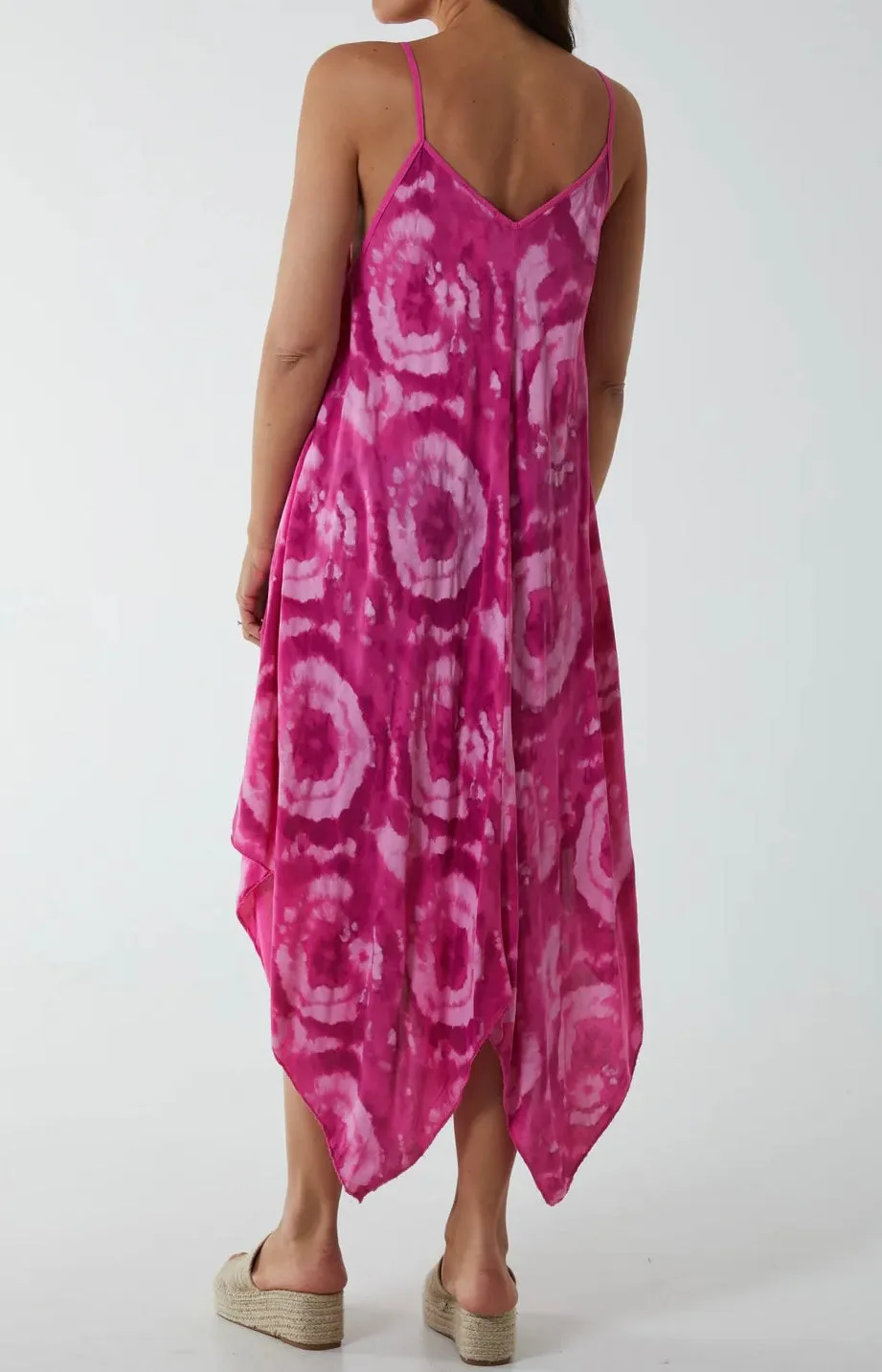 Hanky Hem Tie Dye Print Cami Dress (3 Colours)