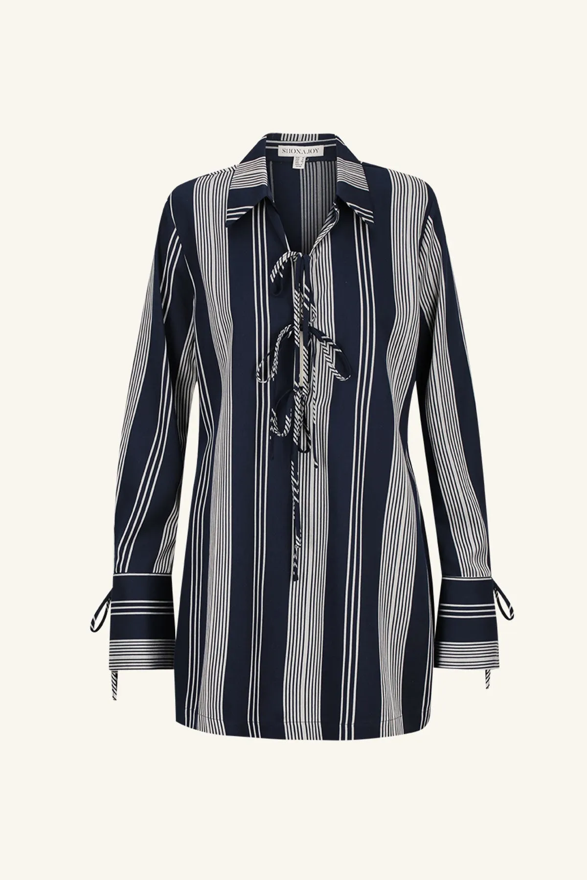 HARLOW SHIRT TIE MINI DRESS