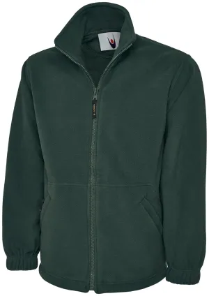 Heavyweight Full Zip Fleece Jacket | Bottle Green