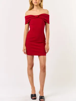 Her Latest Beau Off the Shoulder Mini Dress (Assorted Colors)