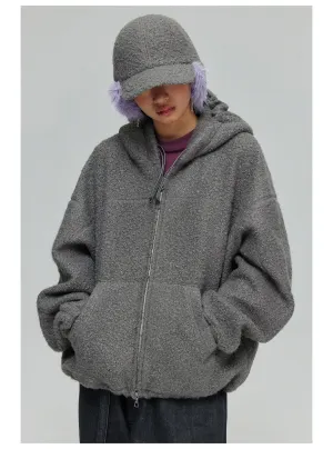 Hooded fleece jacket