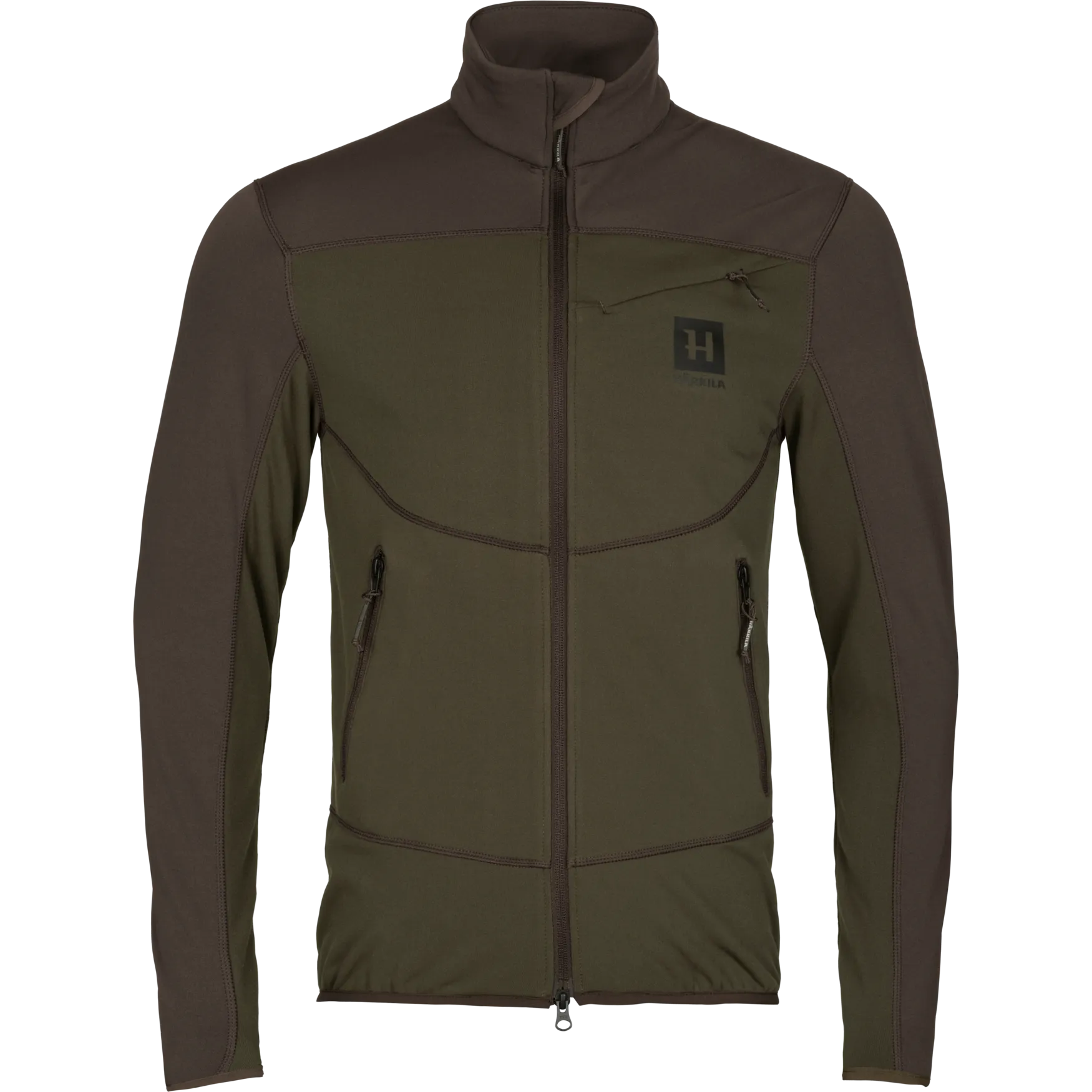 Härkila Men&#x27;s Olaf Fleece Jacket Willow Green/Shadow Grey | Buy Härkila Men&#x27;s Olaf Fleece Jacket Willow Green/Shadow Grey here | Outnorth