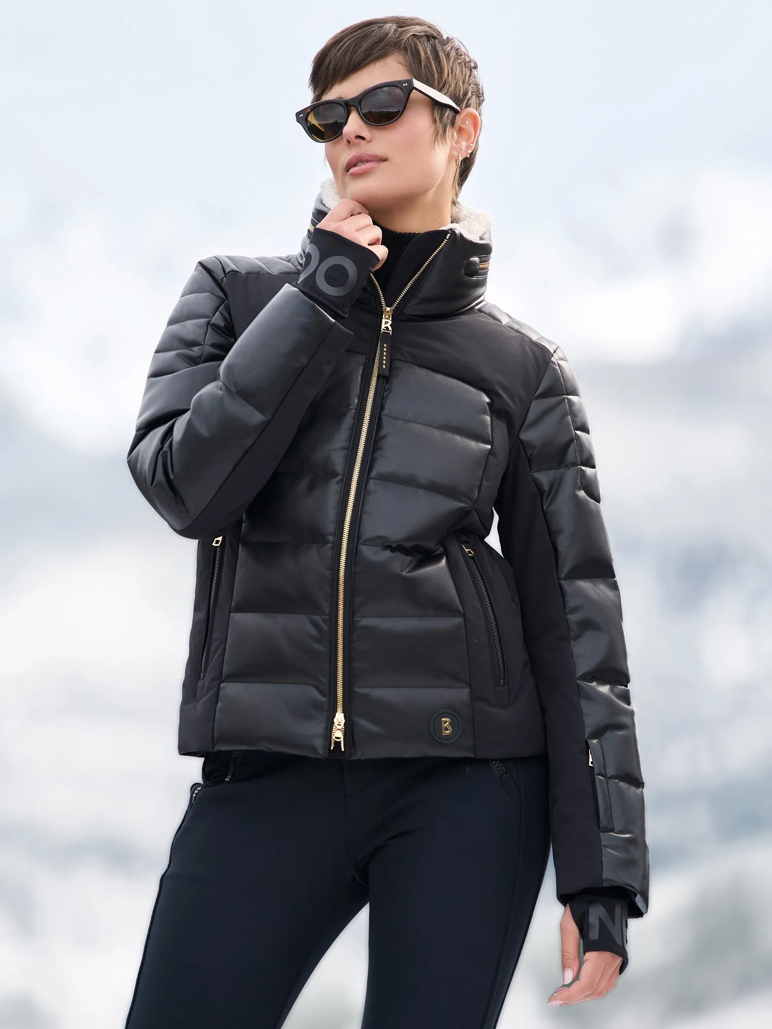 Ilana Sport Leather Ski Jacket