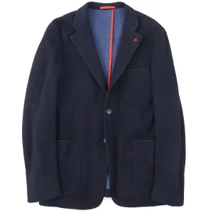 Isaia Deconstructed Pique Knit Sport Coat