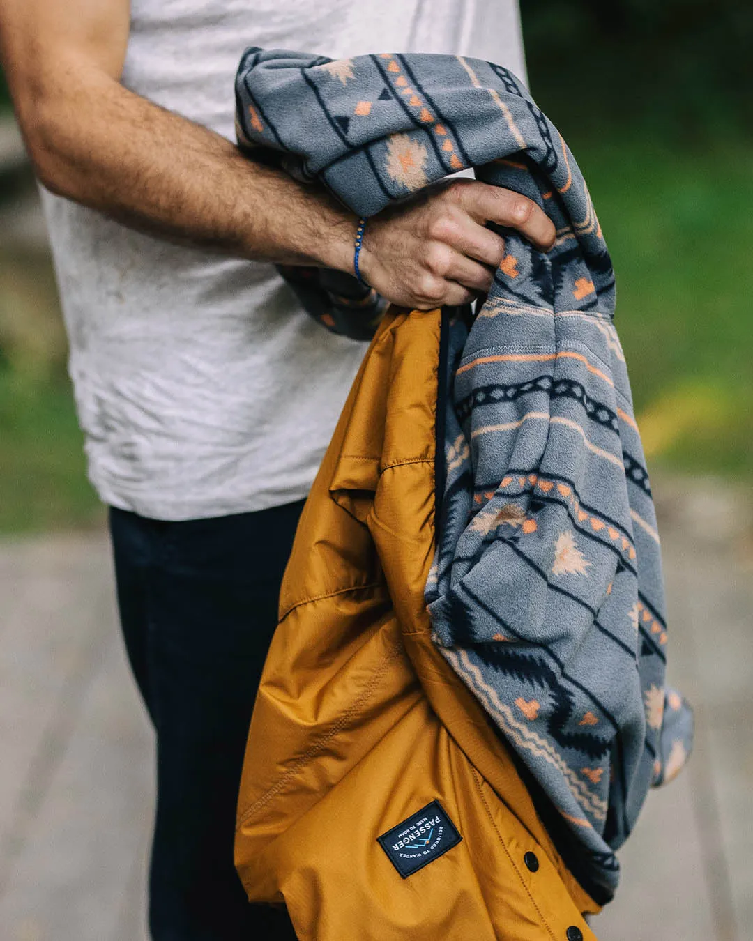 Journey Recycled Reversible Jacket - Golden Brown