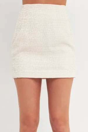 Juliette High-Waisted Tweed Skirt