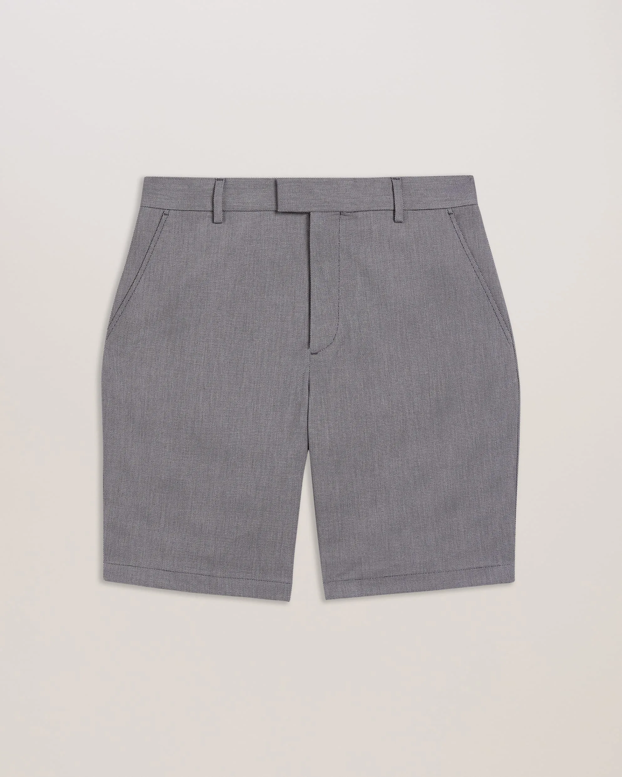 Katford Regular Fit Textured Tailored Shorts Blue