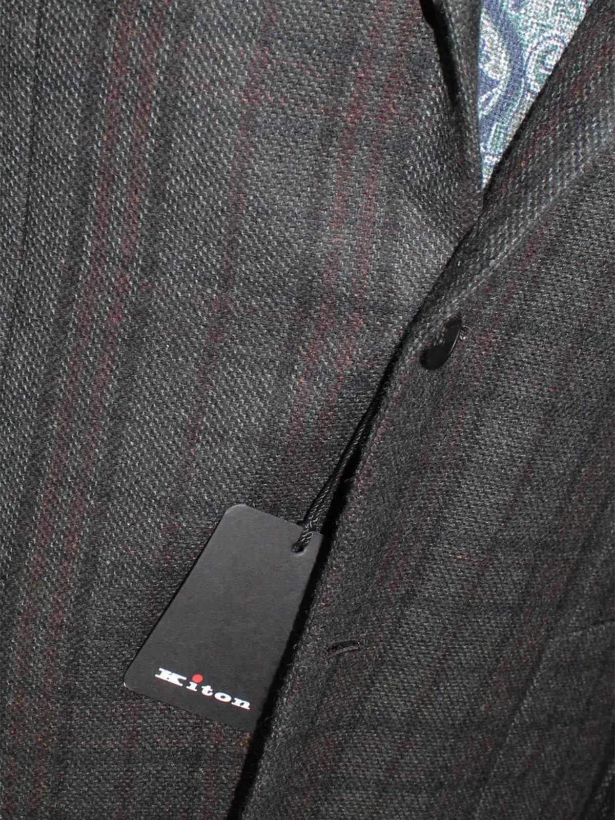 Kiton Sport Coat Gray Black Brown Cashmere Blazer EUR 50/ US 40 R REDUCED -SALE