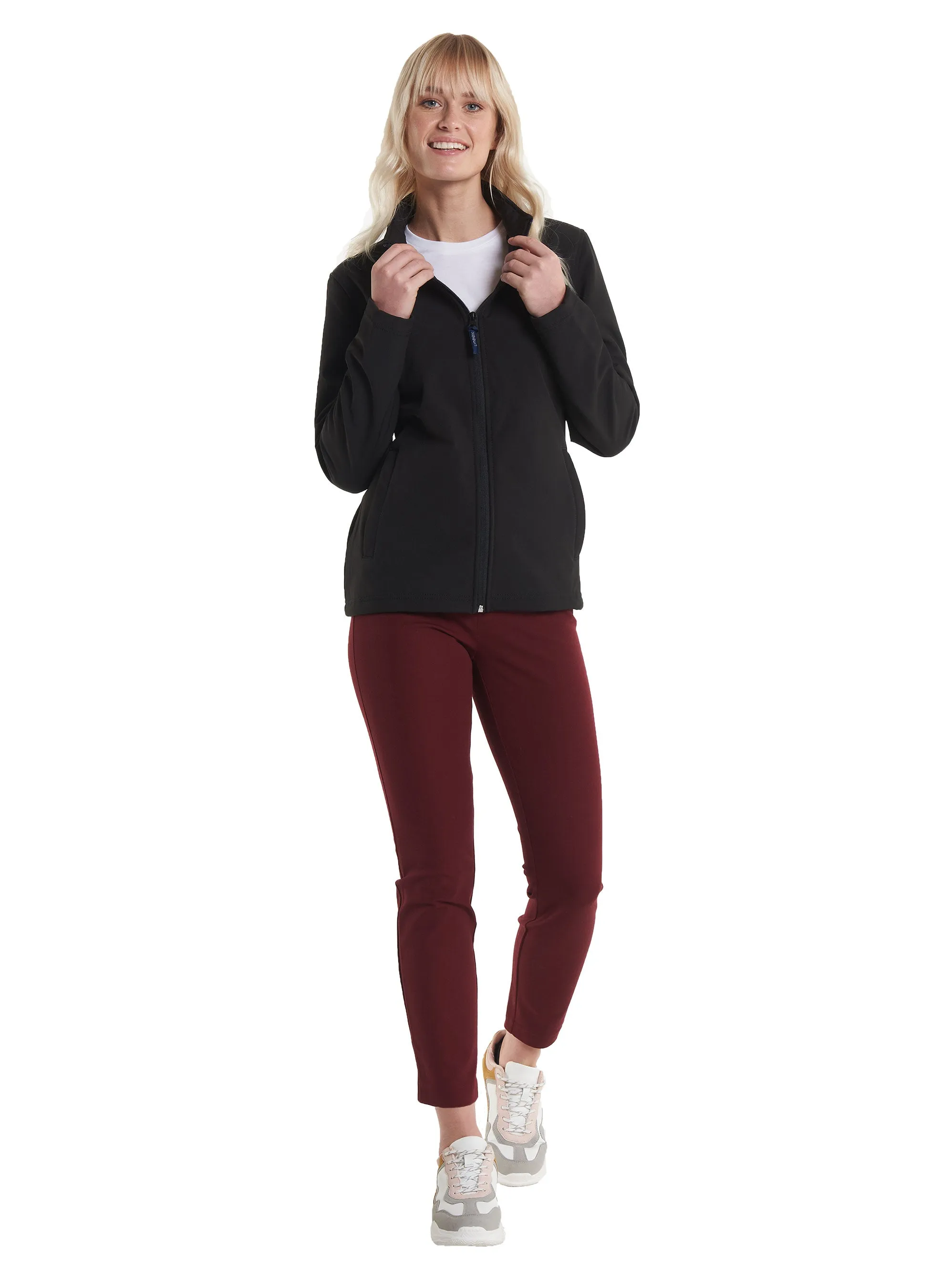 Ladies Classic Full Zip Soft Shell Jacket | Black