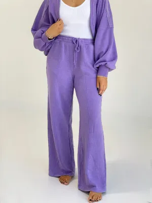 Lazy Tranquil Sweatpants - Lavender