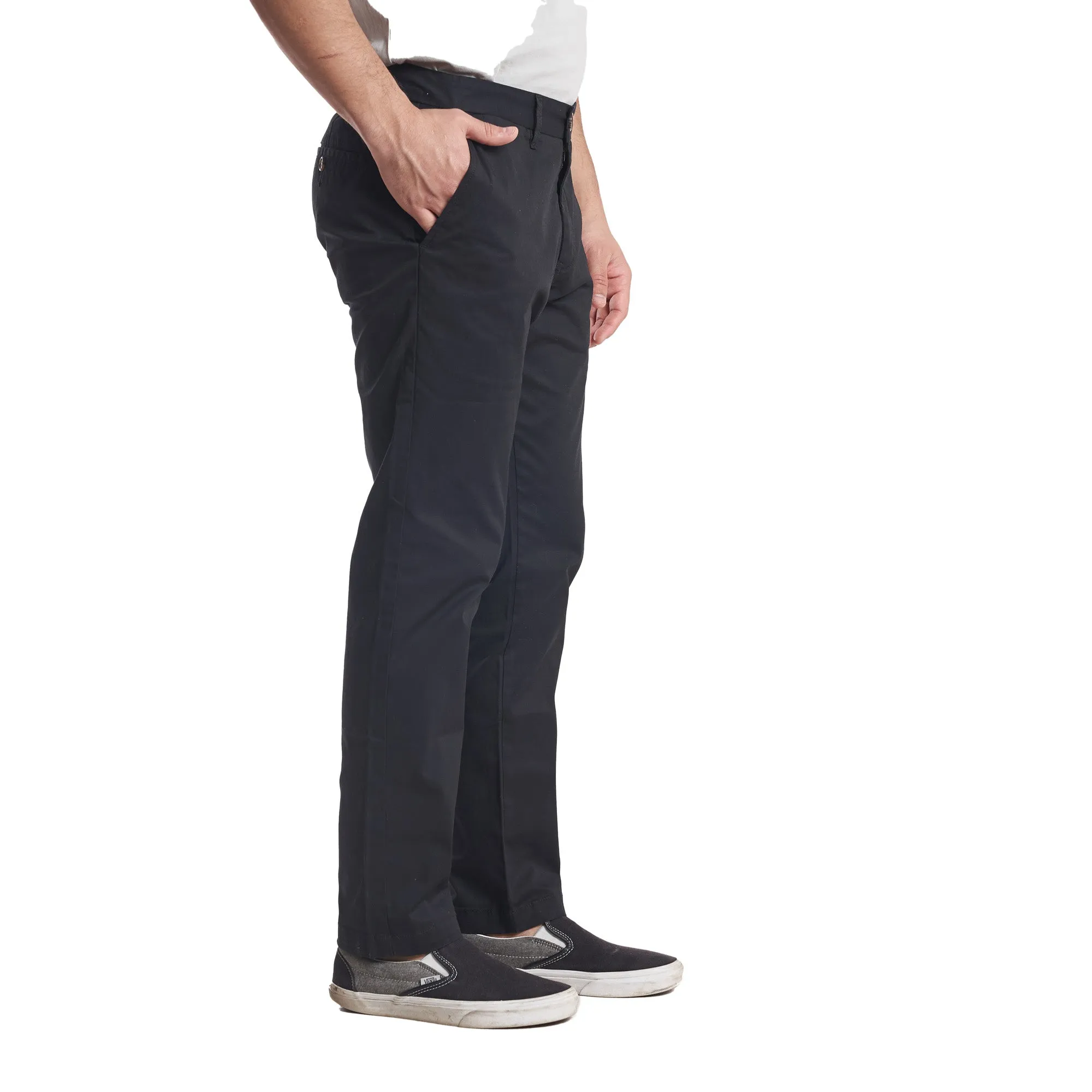 Lightweight Stretch Chinos Standard Fit - Black