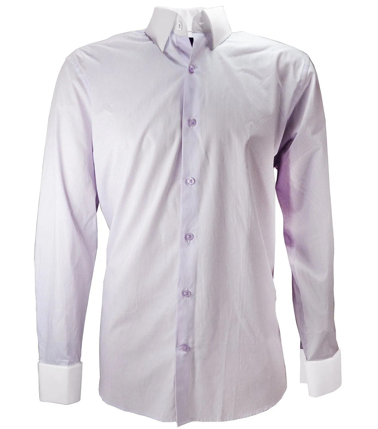 Lilac French Cuff Men's Dress Shirt by Cado