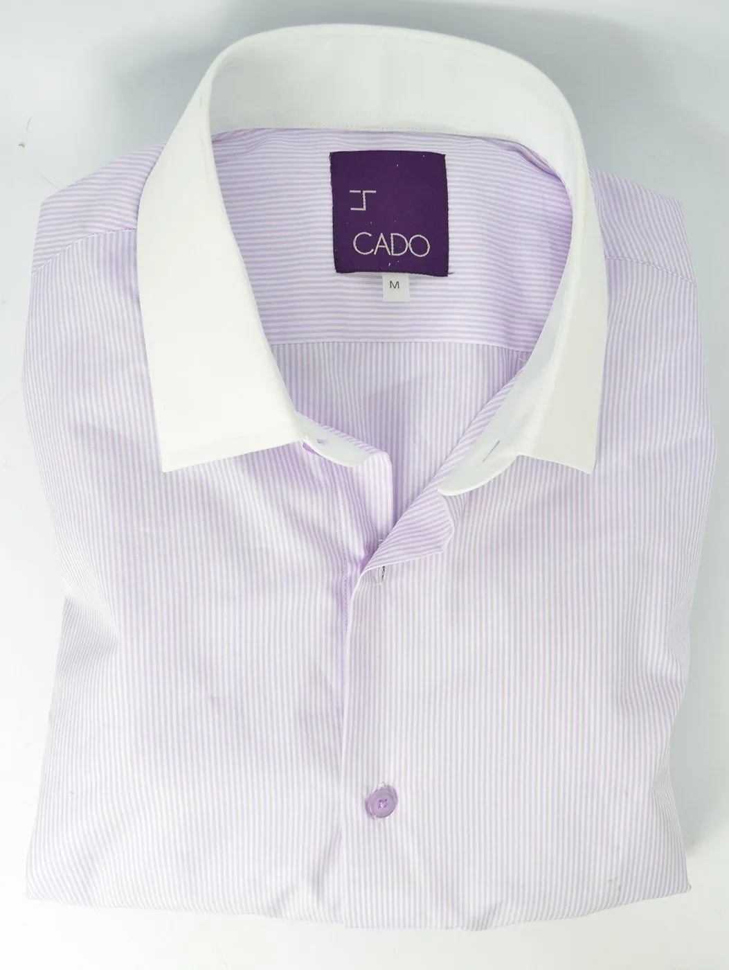 Lilac French Cuff Men's Dress Shirt by Cado