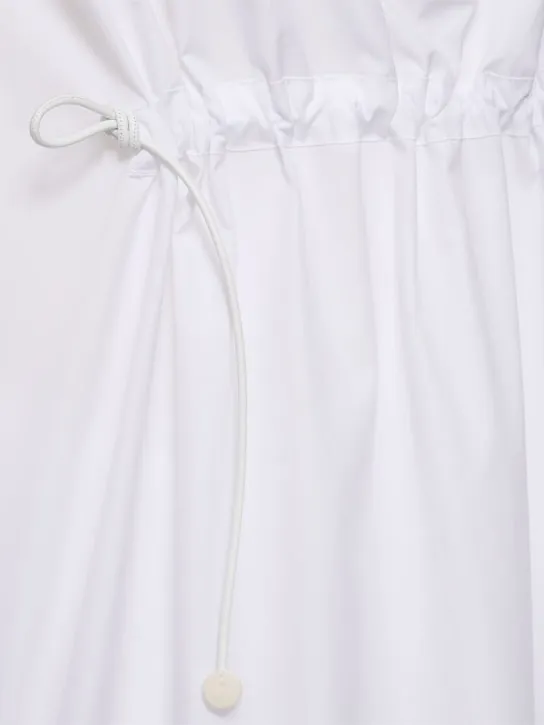 Max Mara   Cotton poplin drawstring shirt dress 