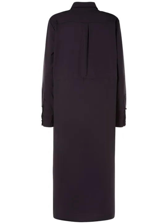 Max Mara   Monia wool long sleeve shirt midi dress 