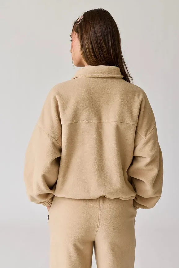 Maya Fleece Jacket Tan