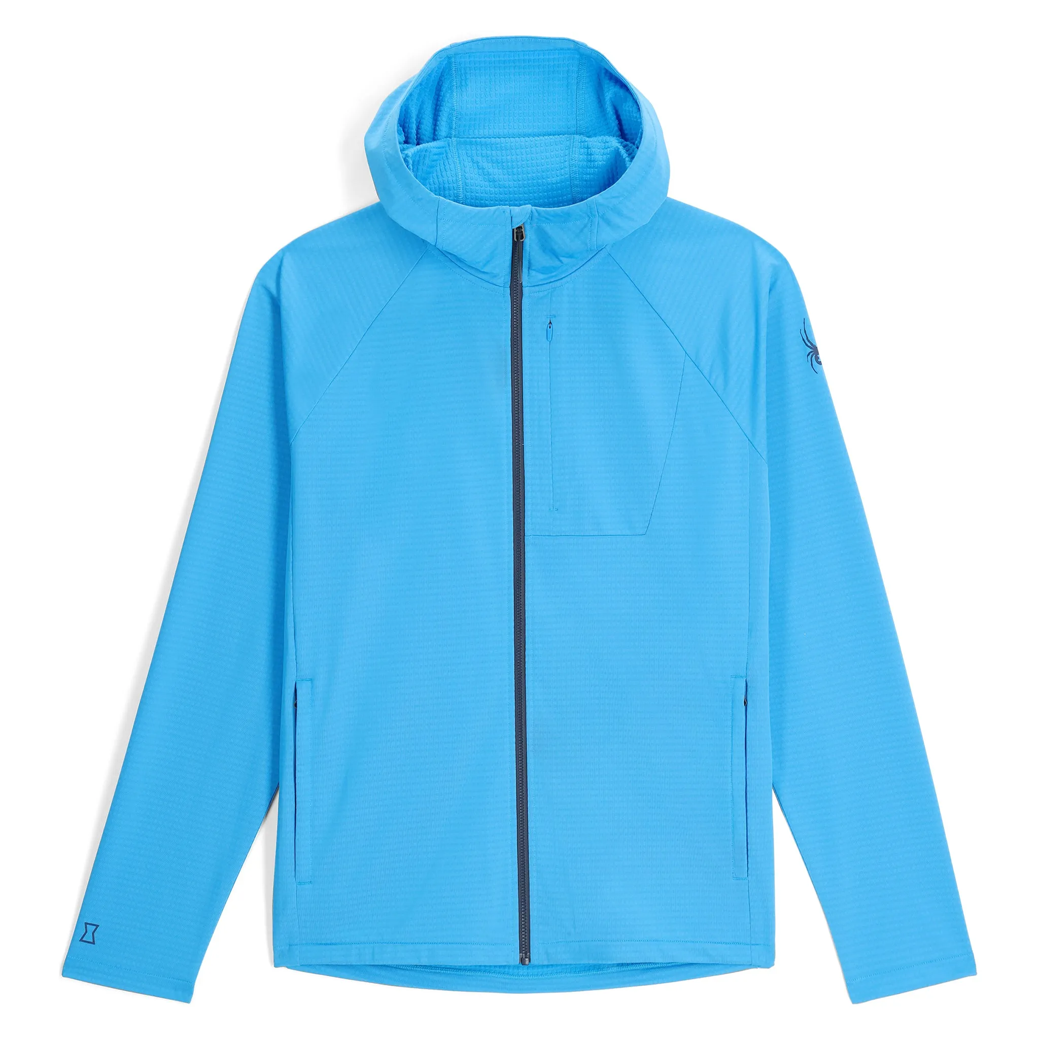 Mens Gridweb Hoodie - Aether Blue