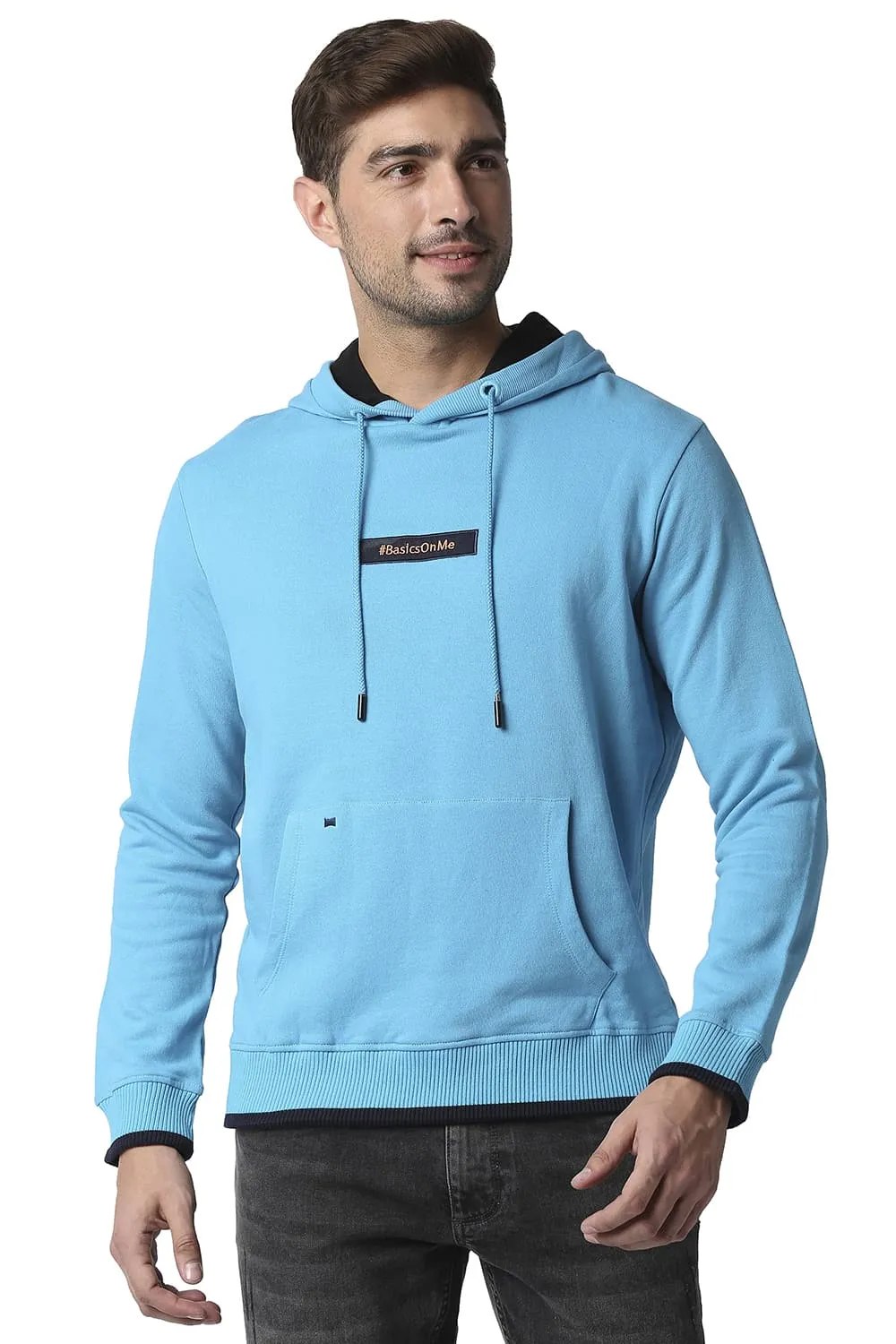 Muscle Fit Brushed Fleece Hood Pullover Jacket