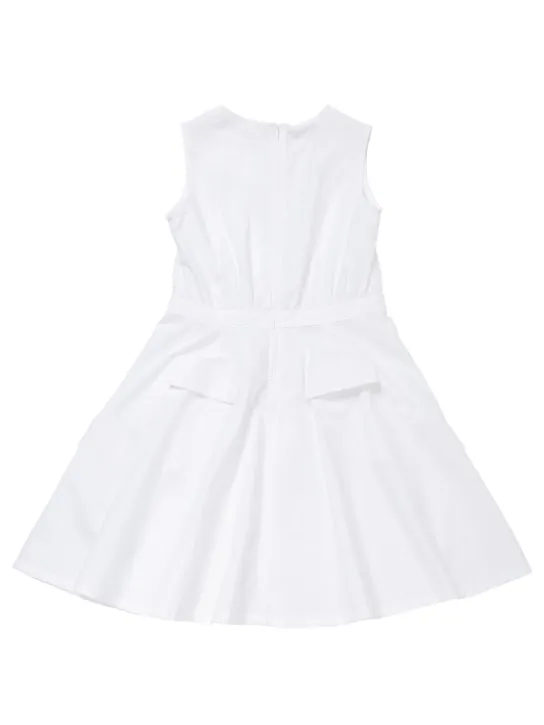 N°21   Sleeveless cotton poplin pocket dress 