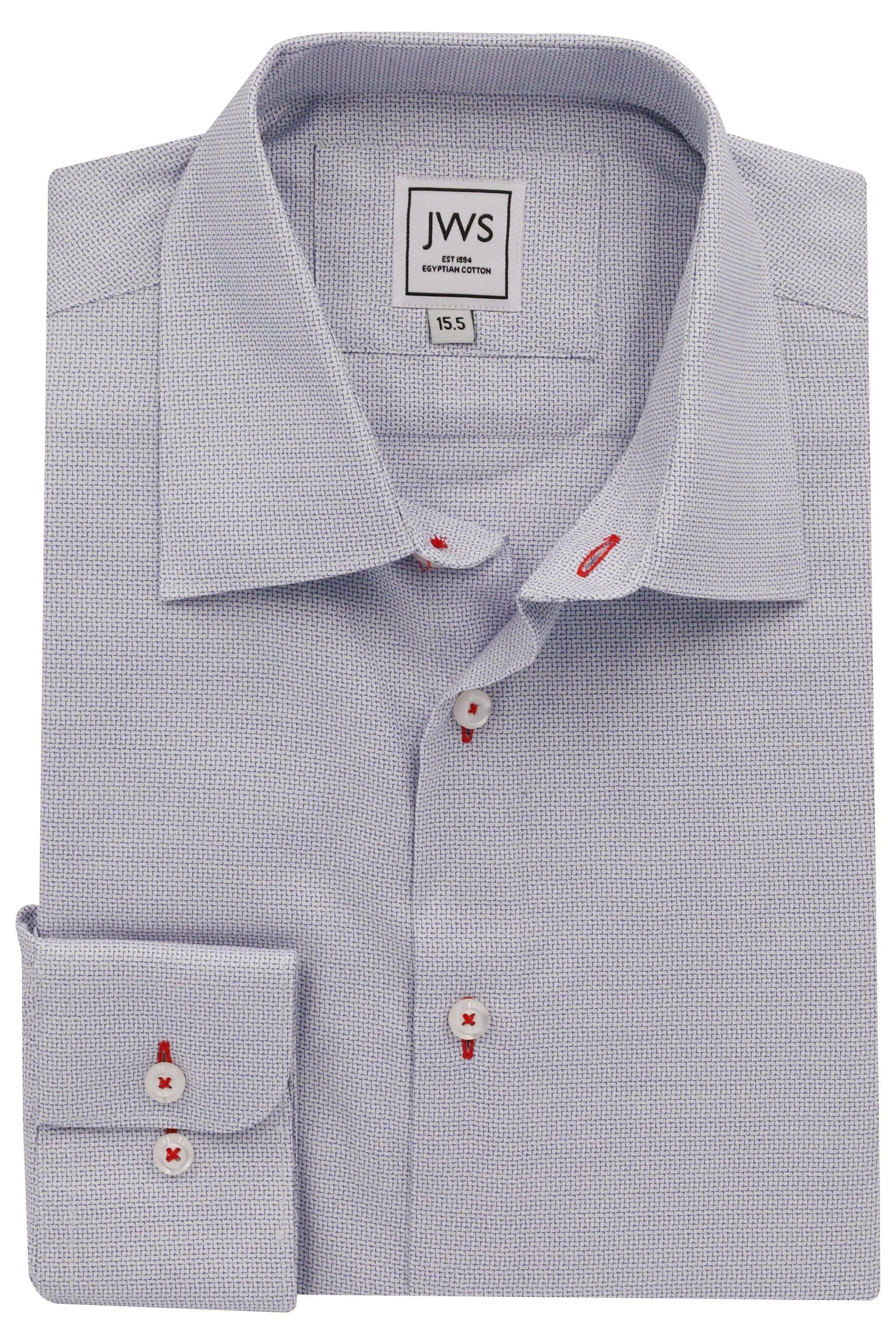 Navy Oval Design Dress Shirts