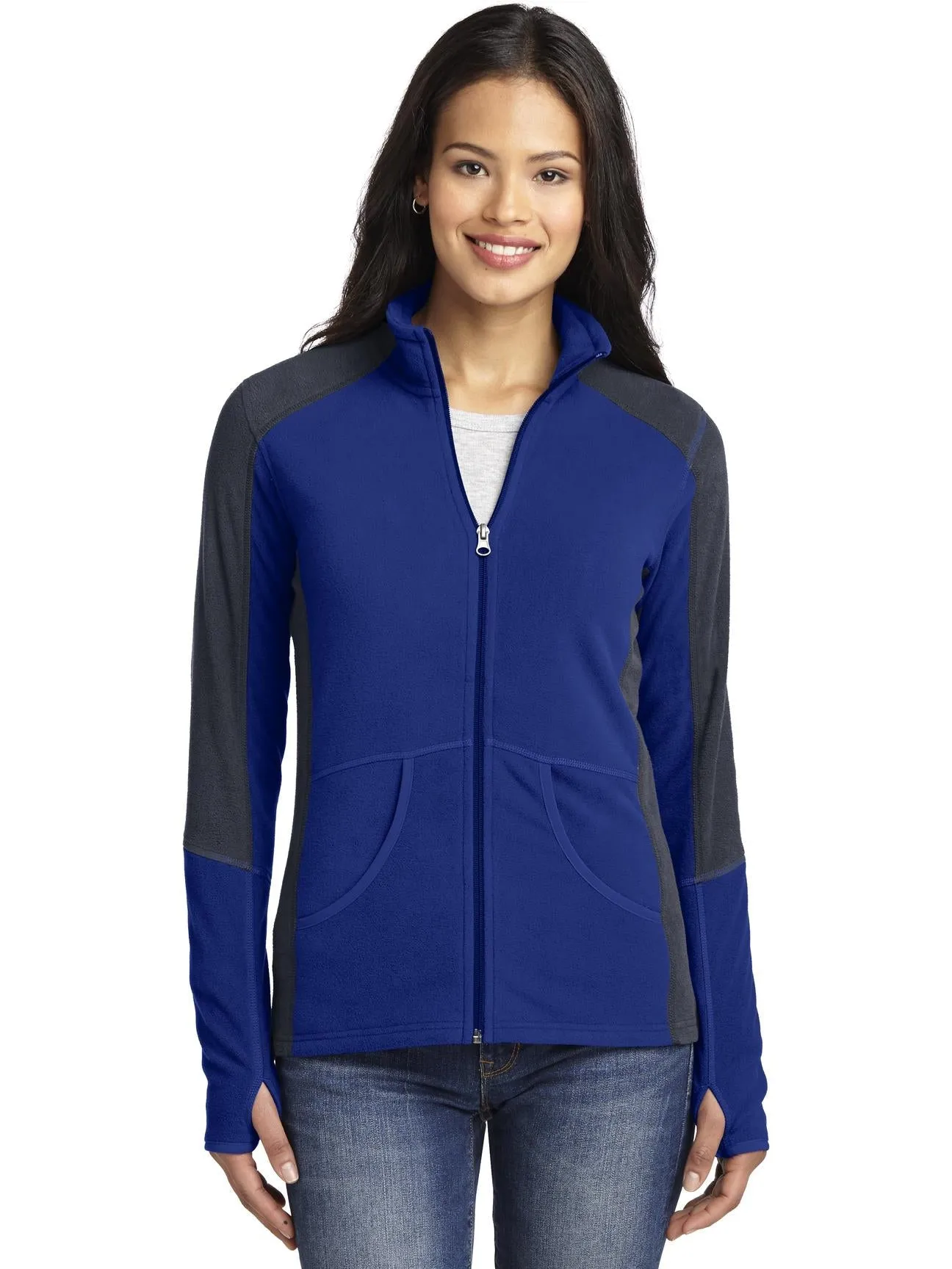 Port Authority Ladies Colorblock Microfleece Jacket