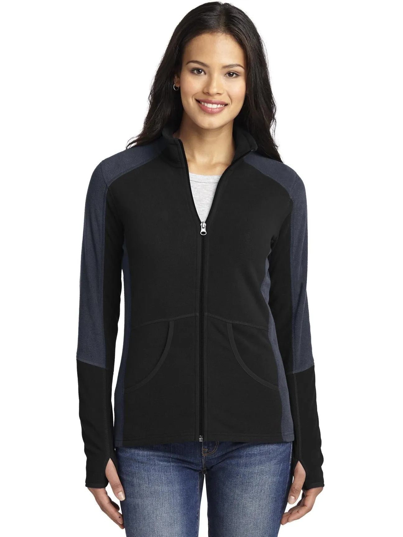 Port Authority Ladies Colorblock Microfleece Jacket