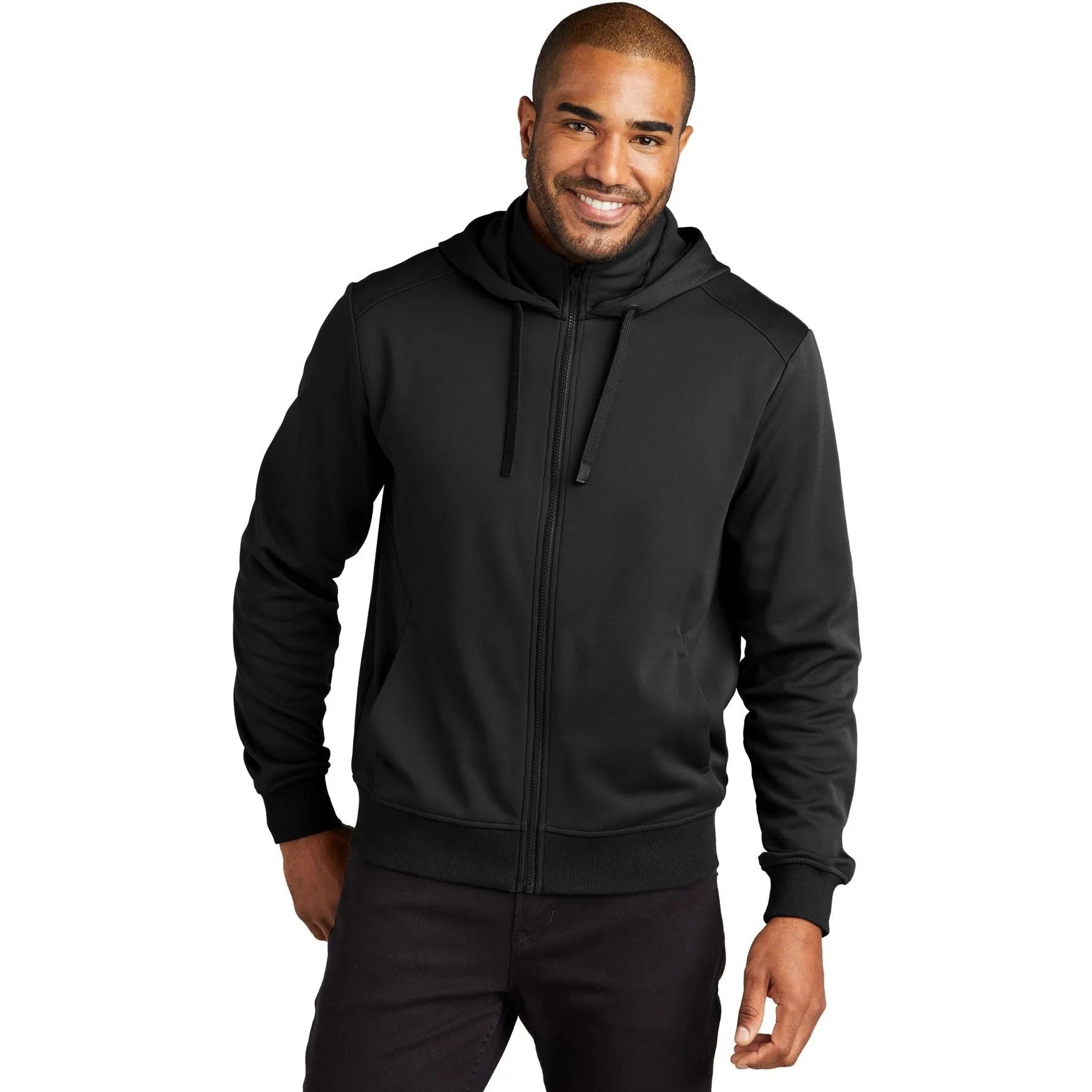 Port Authority Smooth Fleece Hooded Jacket