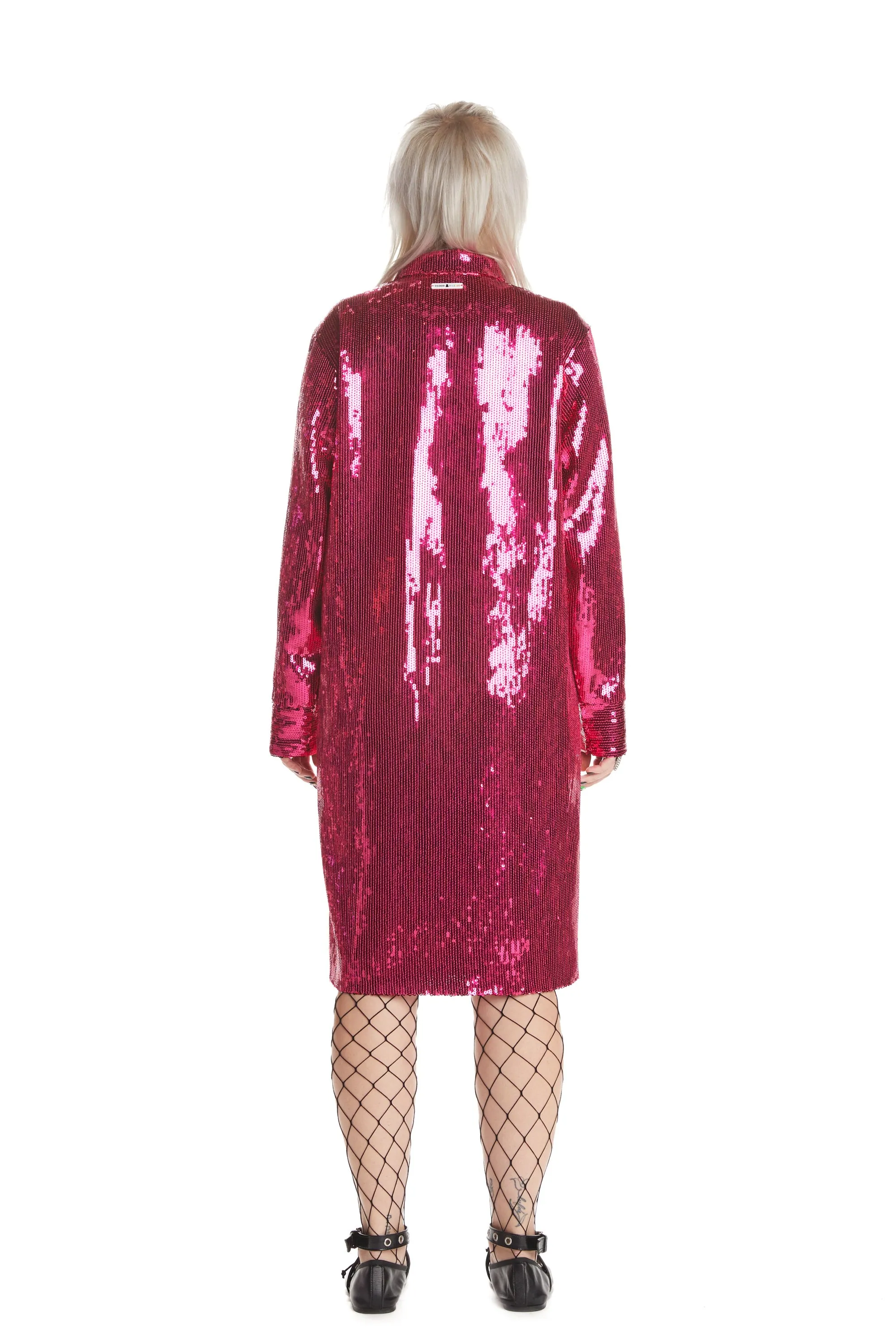 Sequin Shirt Dress