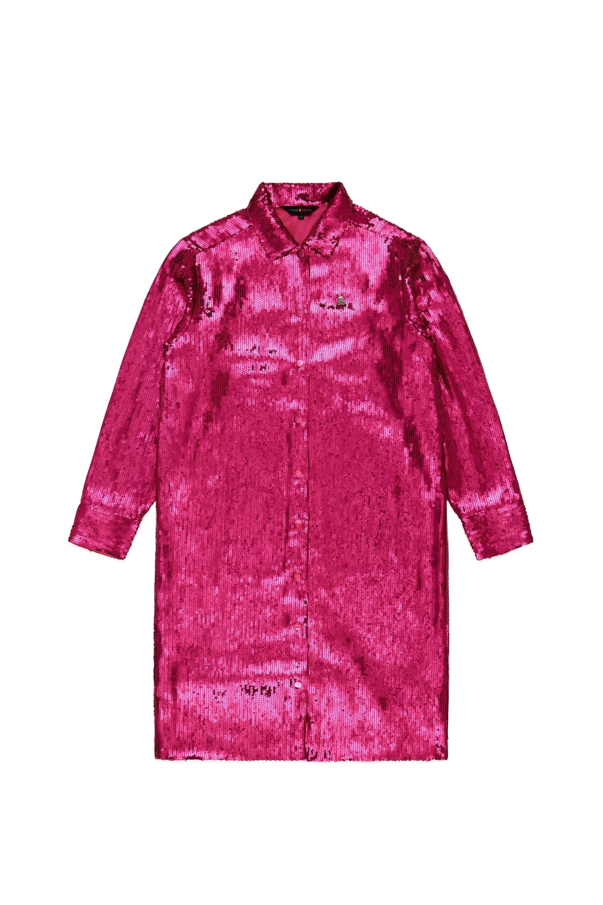 Sequin Shirt Dress