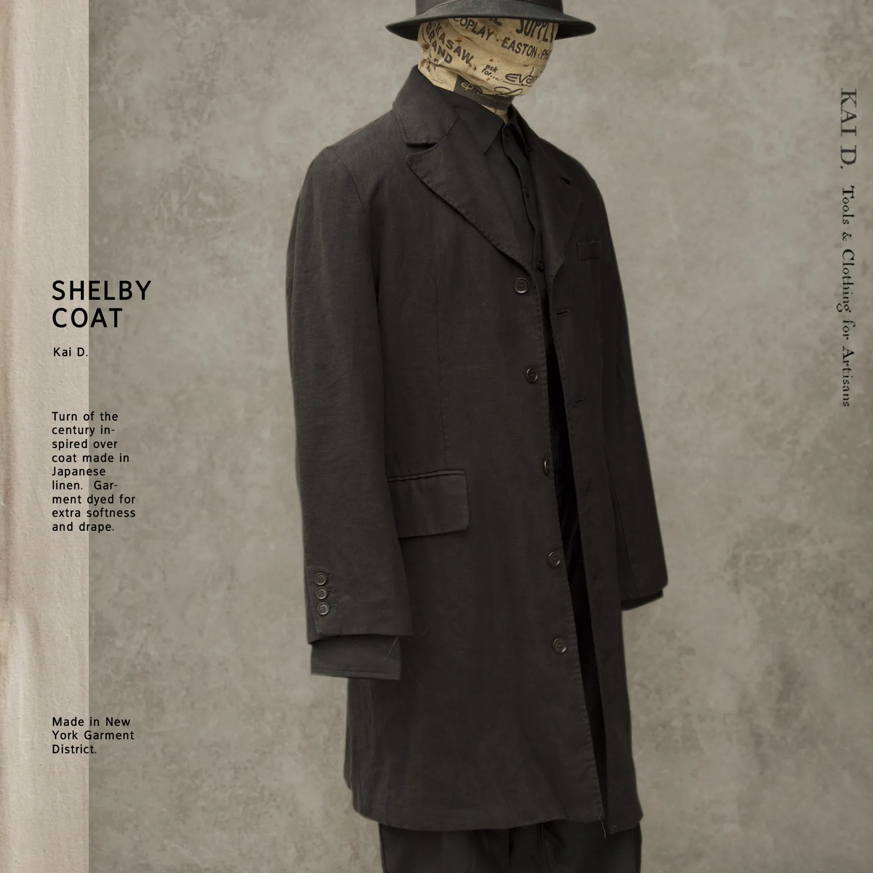 Shelby Coat - Garment Dyed Linen - M, L