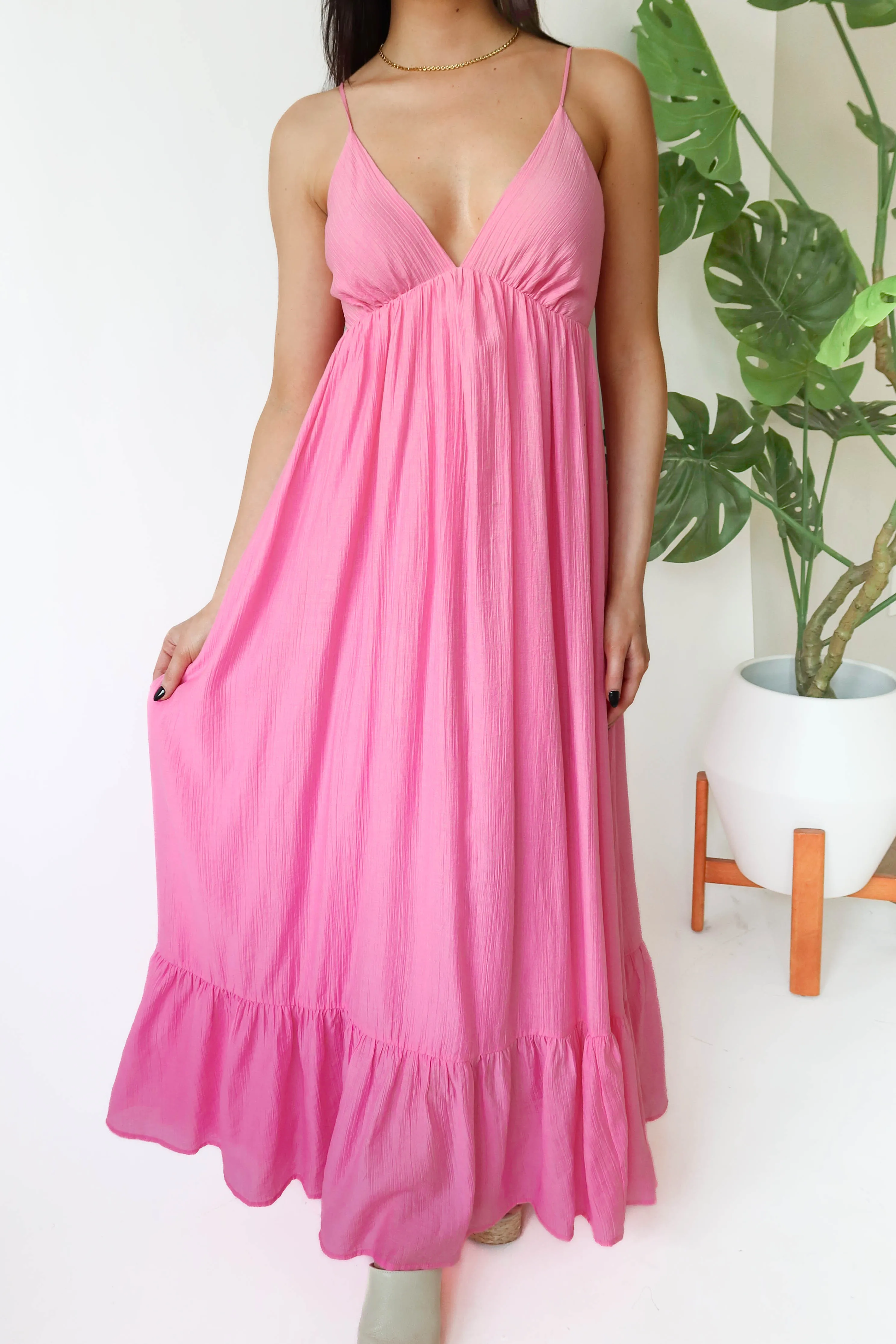 Shine Bright Maxi Dress in Pink