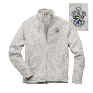 Sig Tau Embroidered Crest Full Zip