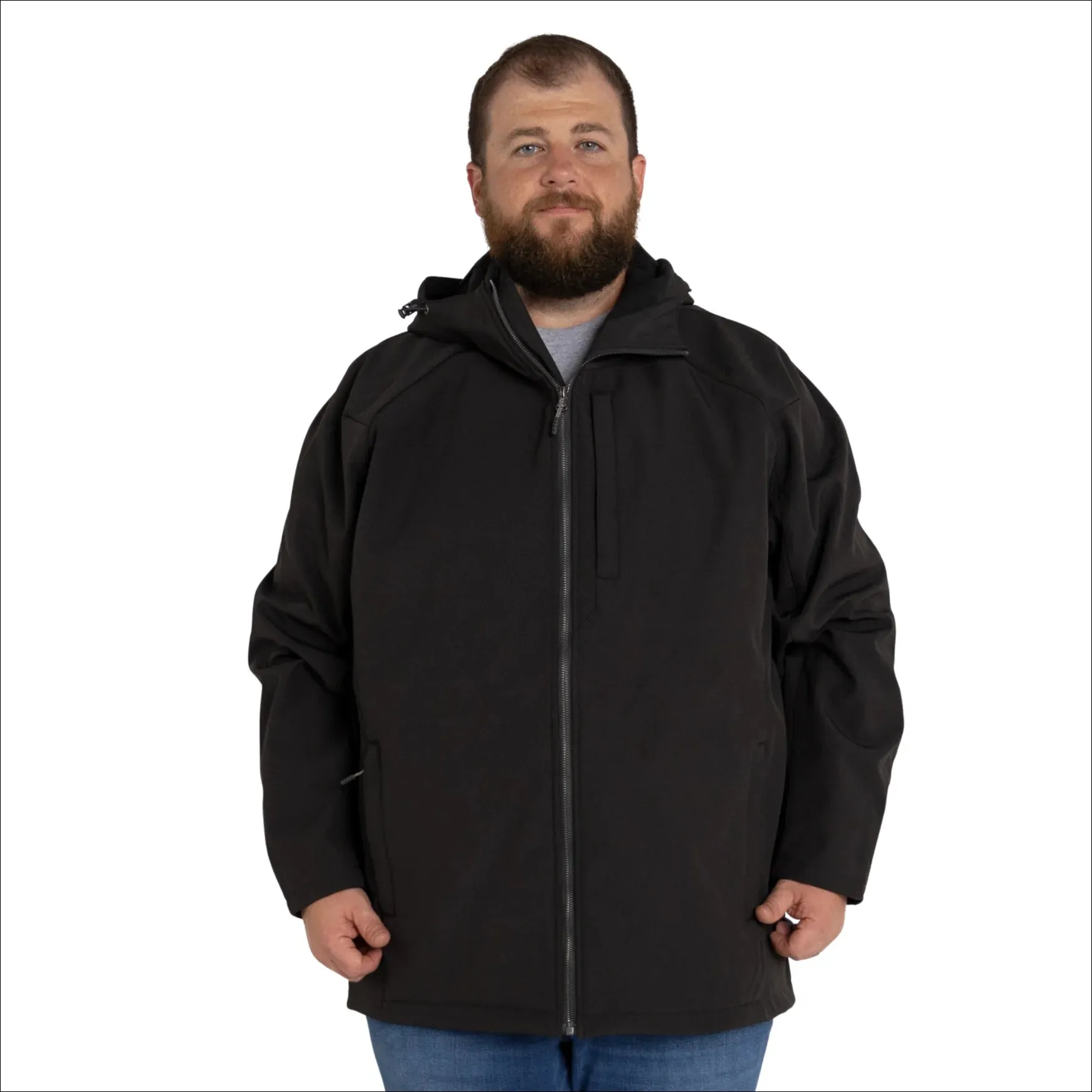 Snow Country Outerwear Men’s Big 2XL-7XL Cyclone Stretch Soft Shell Hooded Jacket Coat