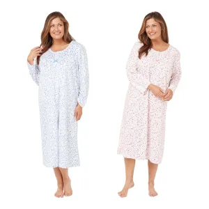 Soft Touch Micro- Fleece Patterned Nightdress