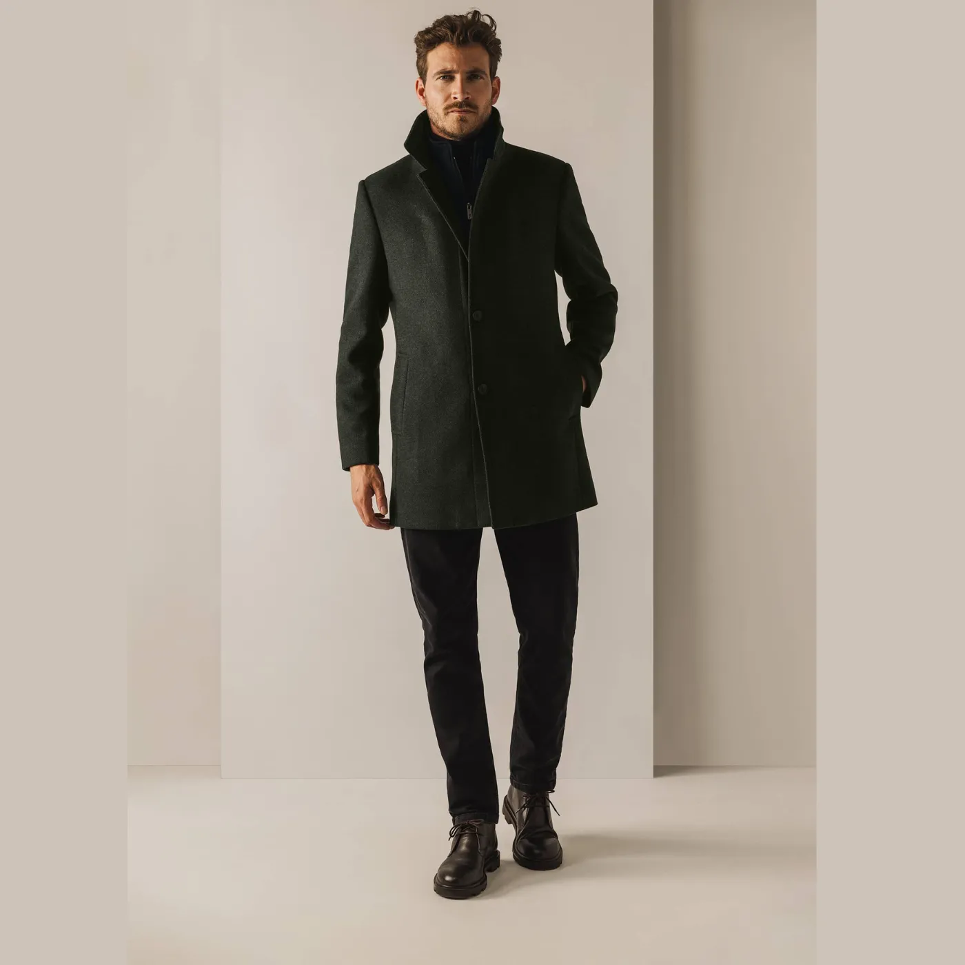 State of Art Men's - Jacket Plain Coat