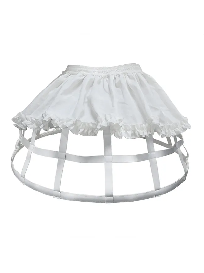 Steampunk Steel Boned Short Crinoline Birdcage Petticoat