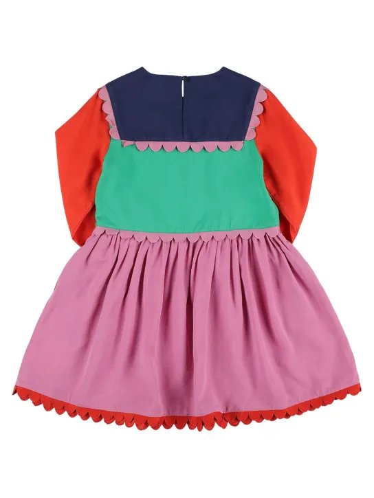 Stella McCartney Kids   Color block viscose dress 