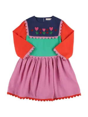 Stella McCartney Kids   Color block viscose dress 