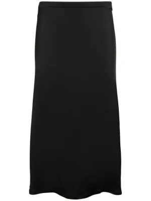 TOVE   Flor viscose jersey midi skirt 