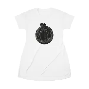 Trash Bag All Over Print T-Shirt Dress