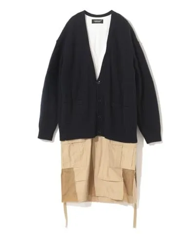 Undercover Navy/Khaki multilayer  Coat