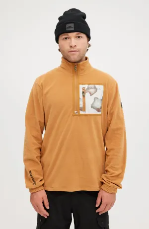 Utility Light Half-Zip Fleece | Rich Caramel