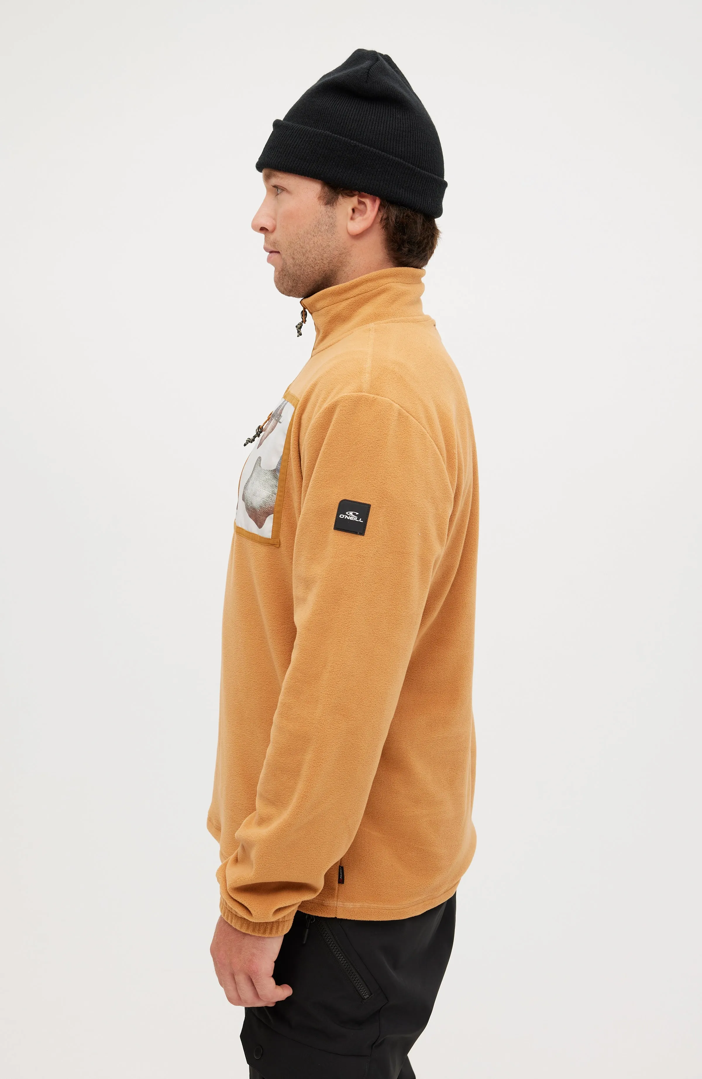 Utility Light Half-Zip Fleece | Rich Caramel