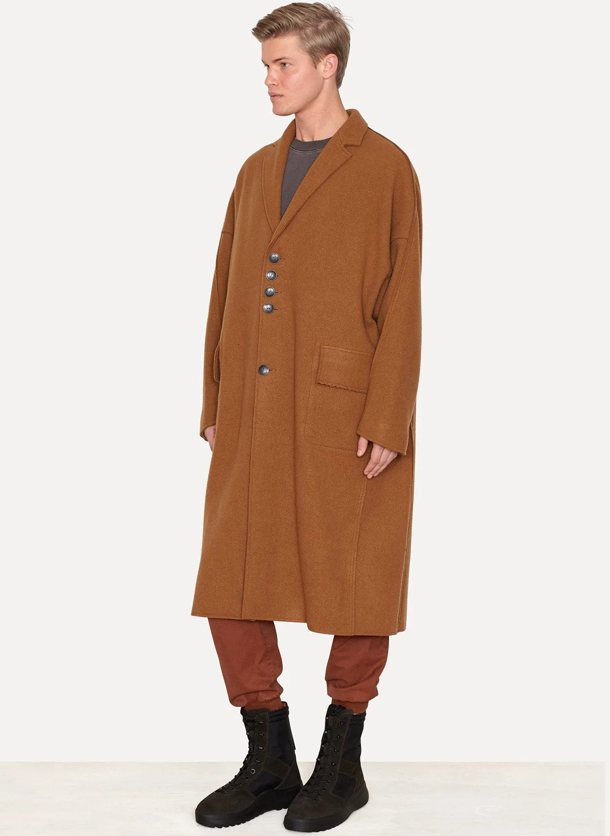 Virgin Wool Melton Oversize Coat Copernico