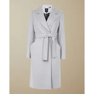 Women Stexa-Long Collared Wool Coat - Lilac